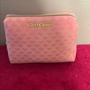 Juicy Couture Pink Heart Cosmetic Bag